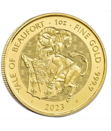 2023 1 oz british gold tudor beasts yale of beaufort coin