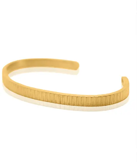 Gold bangle textured cuff 26 4 grams 9999 pure