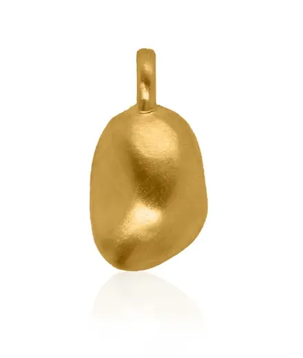 Gold pendant pebble 18 4 grams 9999 pure