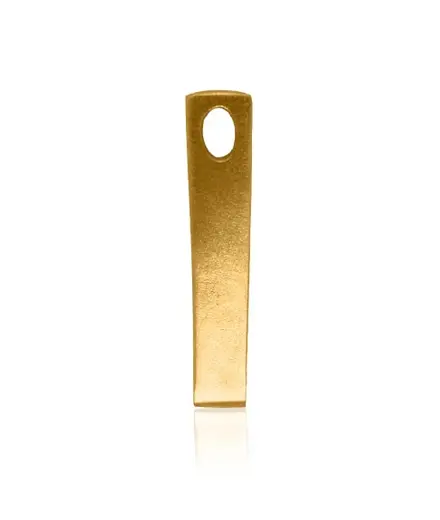 Gold pendant sharp obelisk 9 7 grams 9999 pure