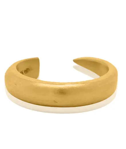 Gold ring horn matte finish 9 grams 24k pure medium