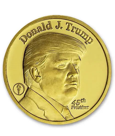Trump Gold Coin 1/4 oz Donald Trump Gold Rounds, .9999 Pure