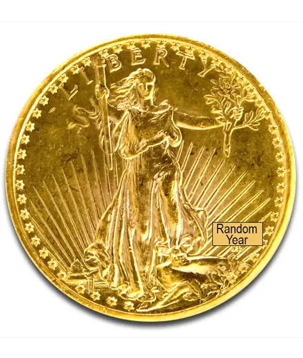 Twenty dollar st gaudens us gold coin
